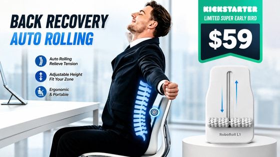 RoboRoll L1:Roll Your Back with Auto Rolling Recovery Robot!