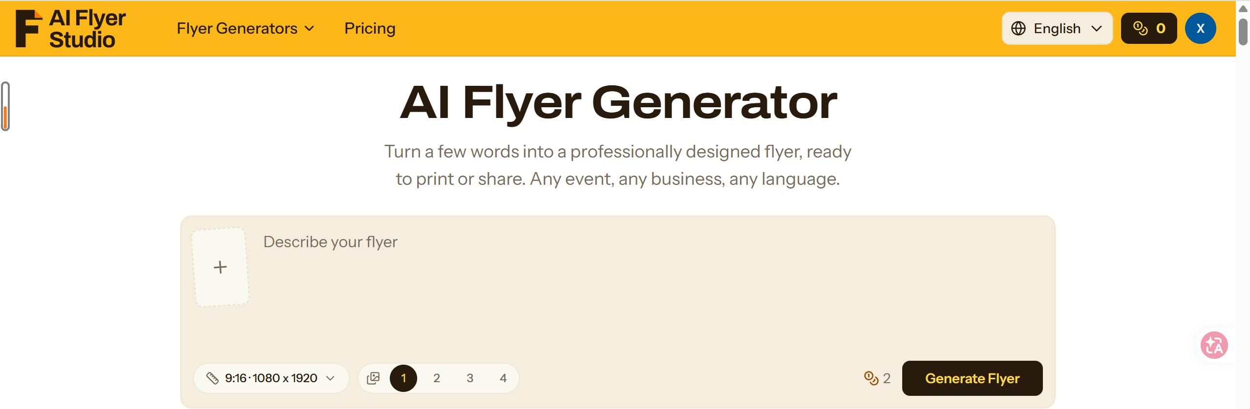 AI Flyer Studio screenshot 2