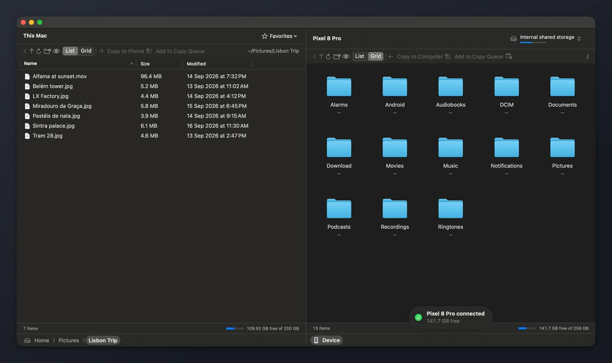 Android Rapid Transfer screenshot 1