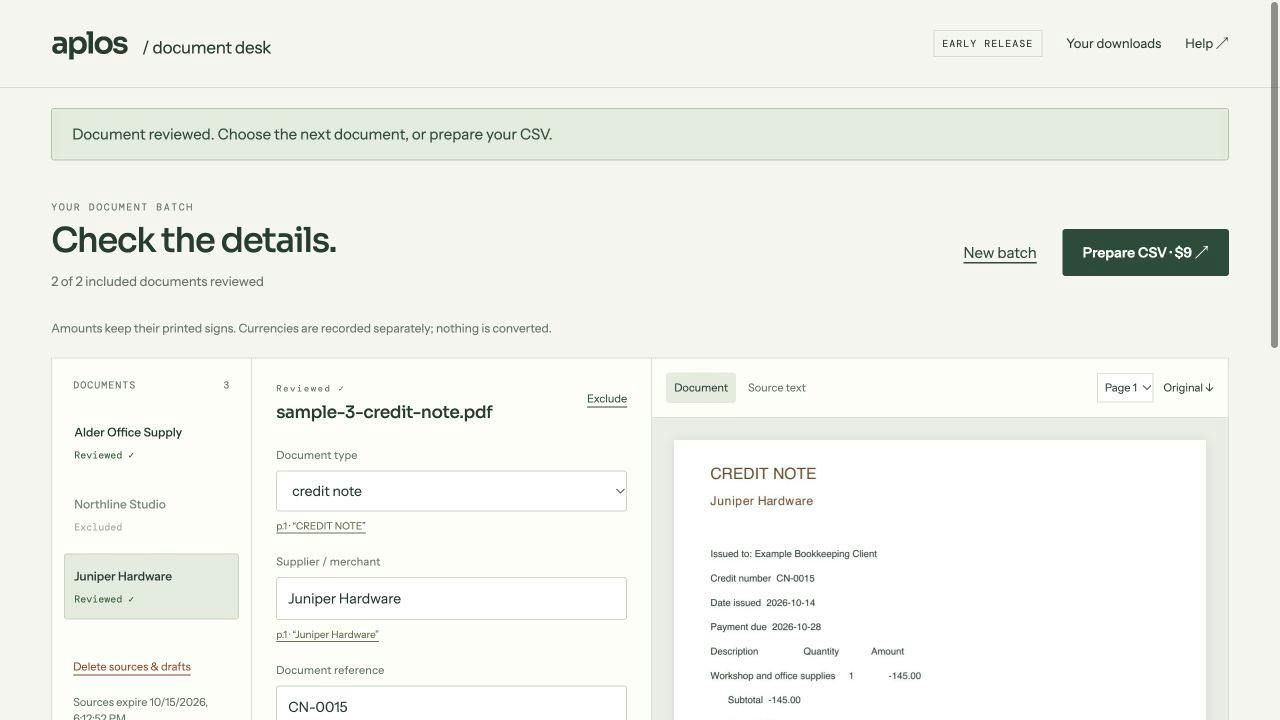 Aplos Document Desk screenshot 1