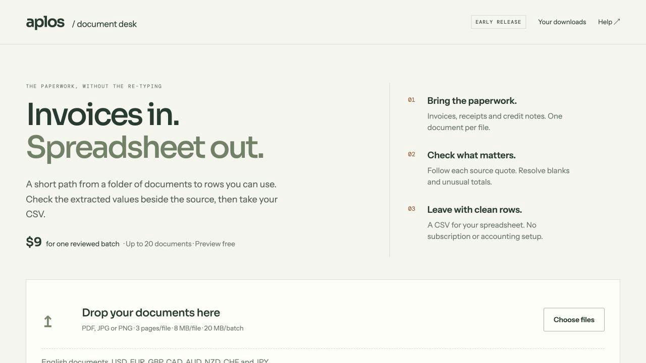 Aplos Document Desk screenshot 2