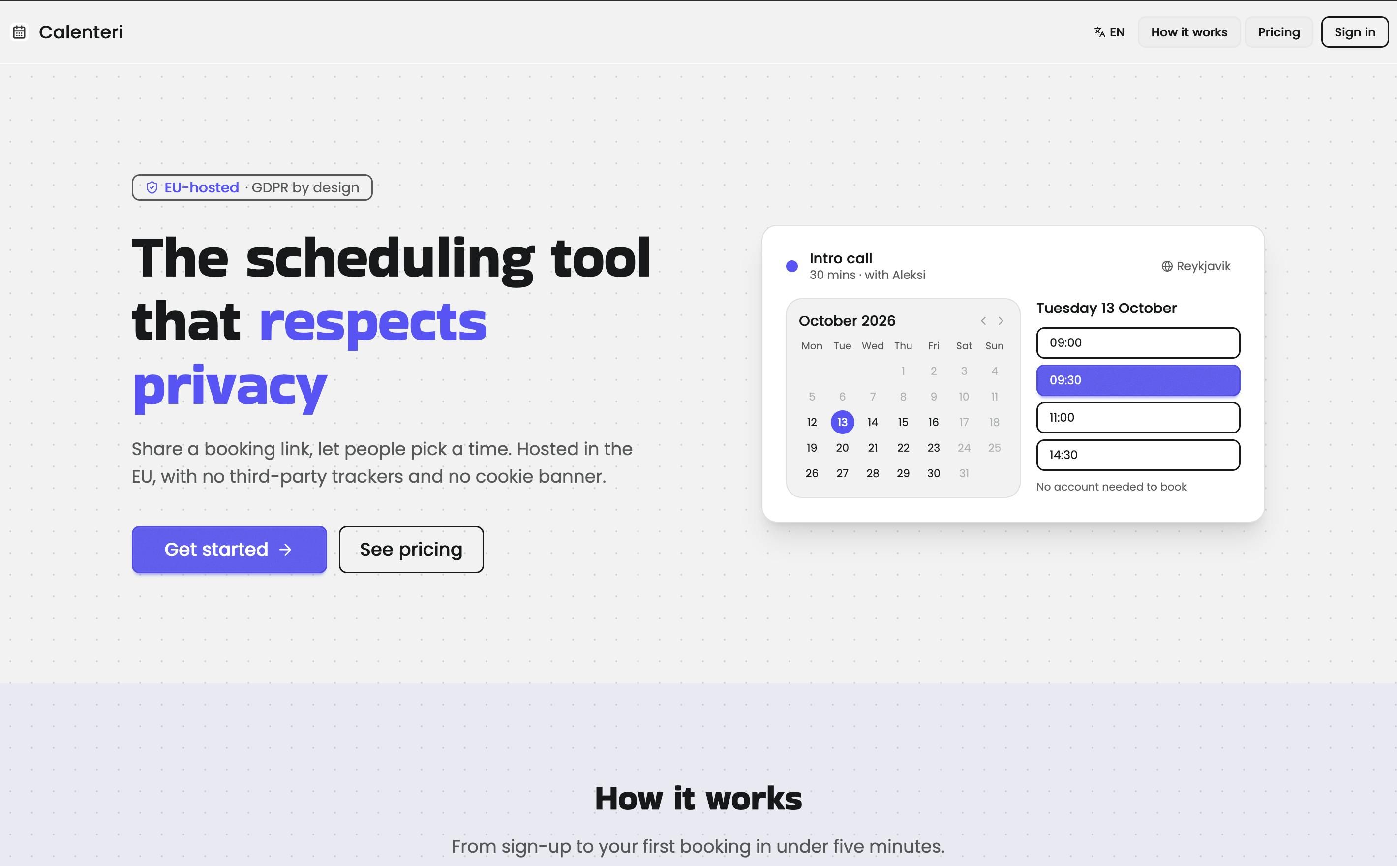 Calenteri screenshot 1