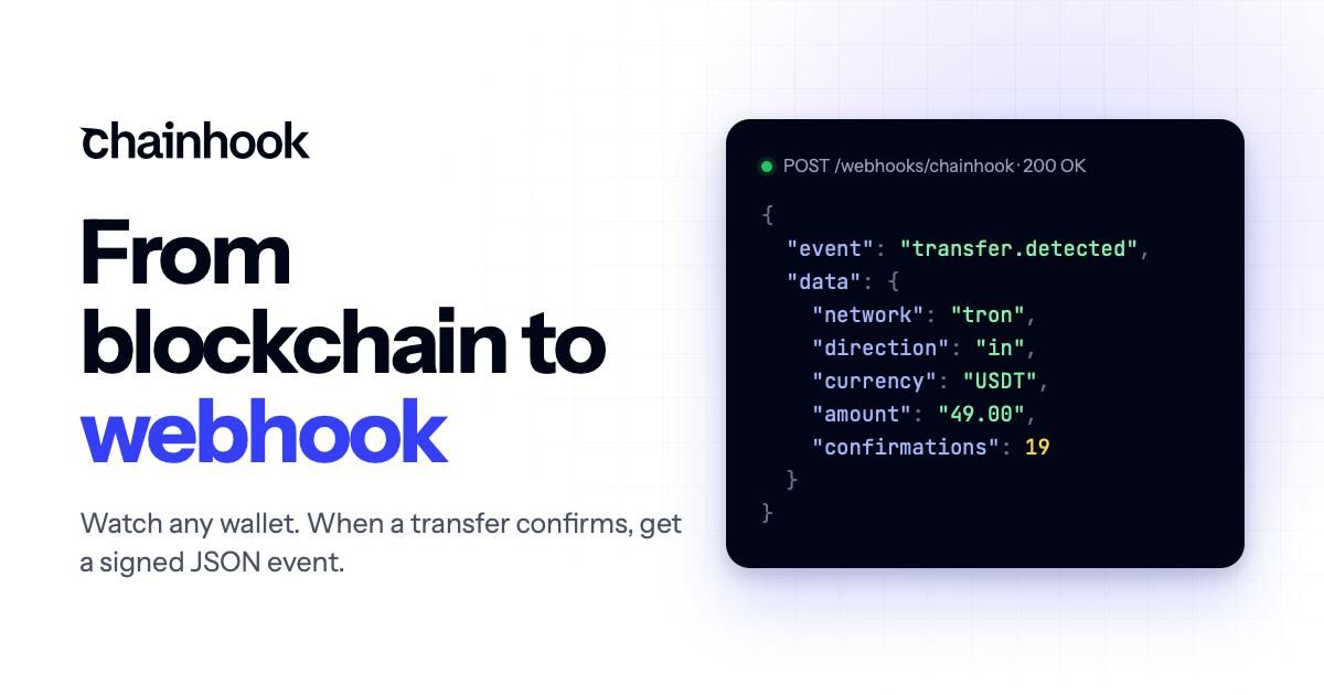 Chainhook screenshot 1