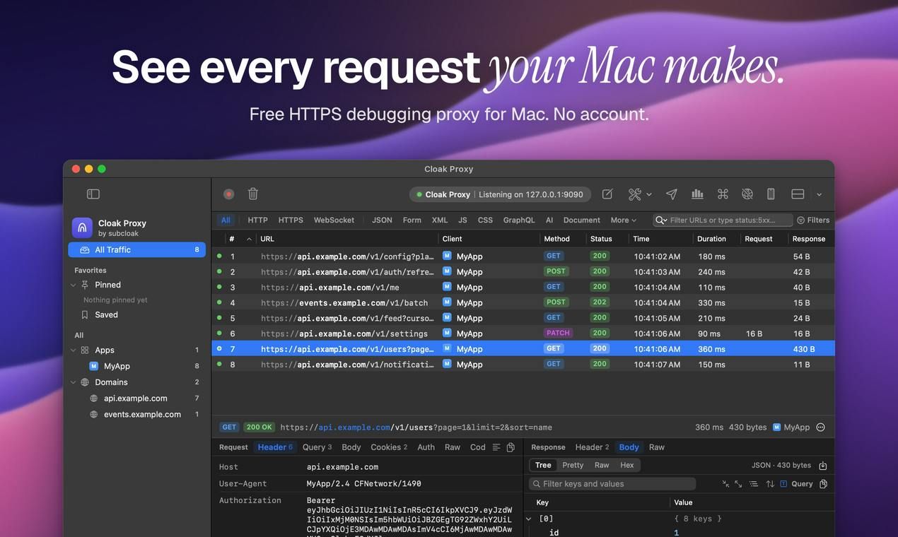 Cloak Proxy screenshot 1
