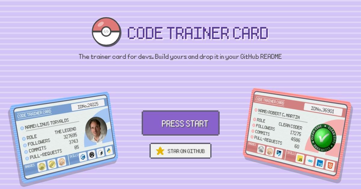 CodeTrainerCard screenshot 1