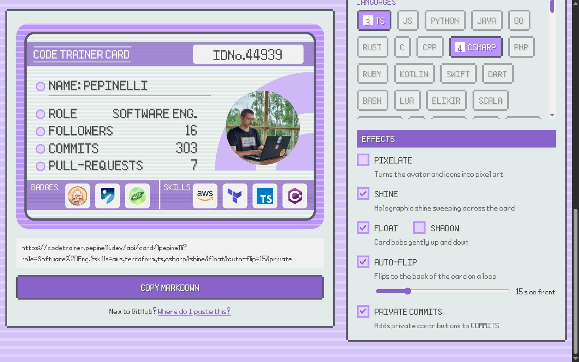 CodeTrainerCard screenshot 5