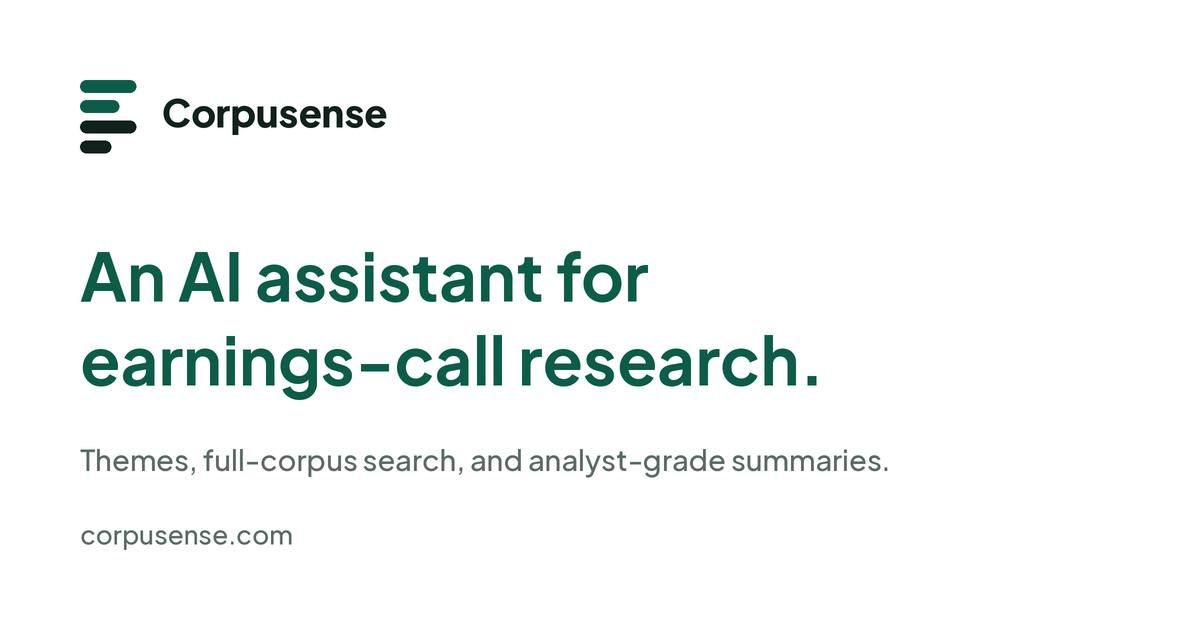 Corpusense screenshot 2