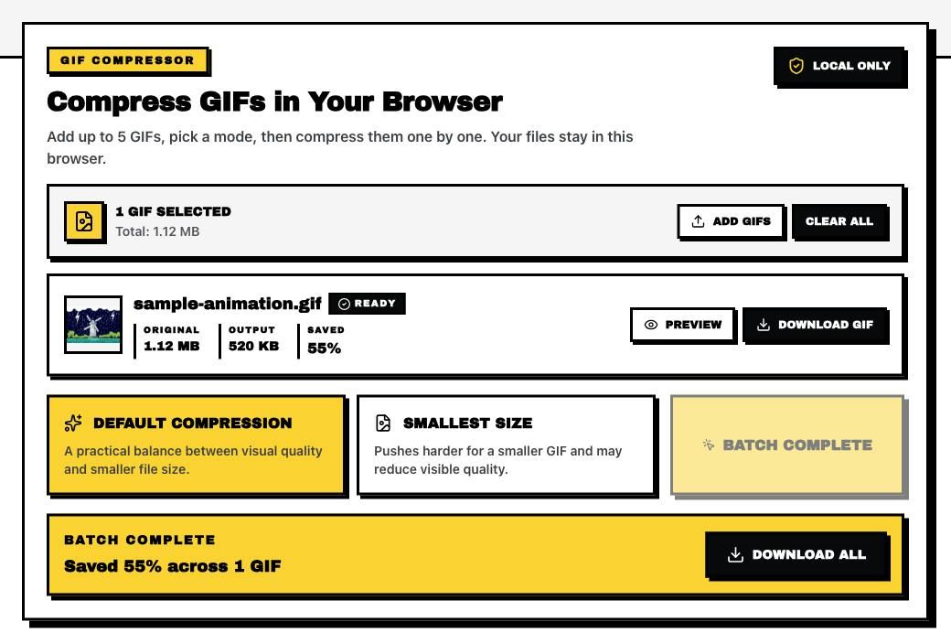 GIF Compressor screenshot 2