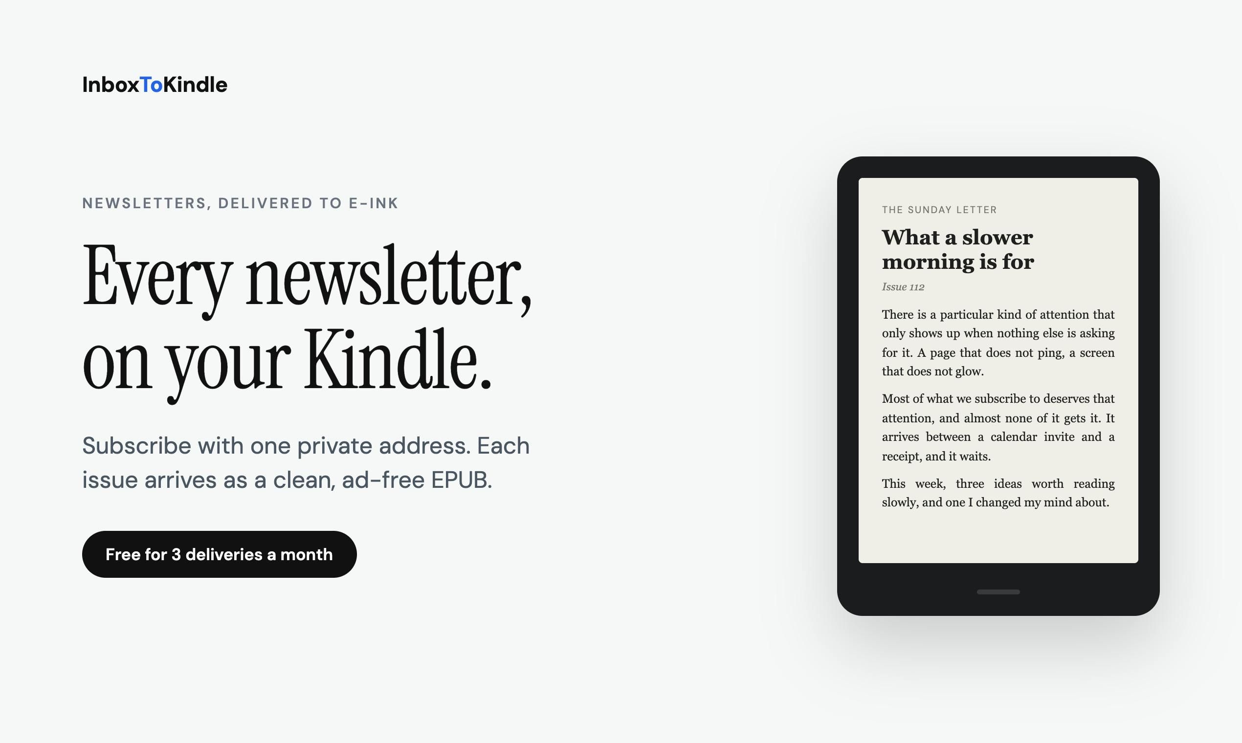 InboxToKindle screenshot 1