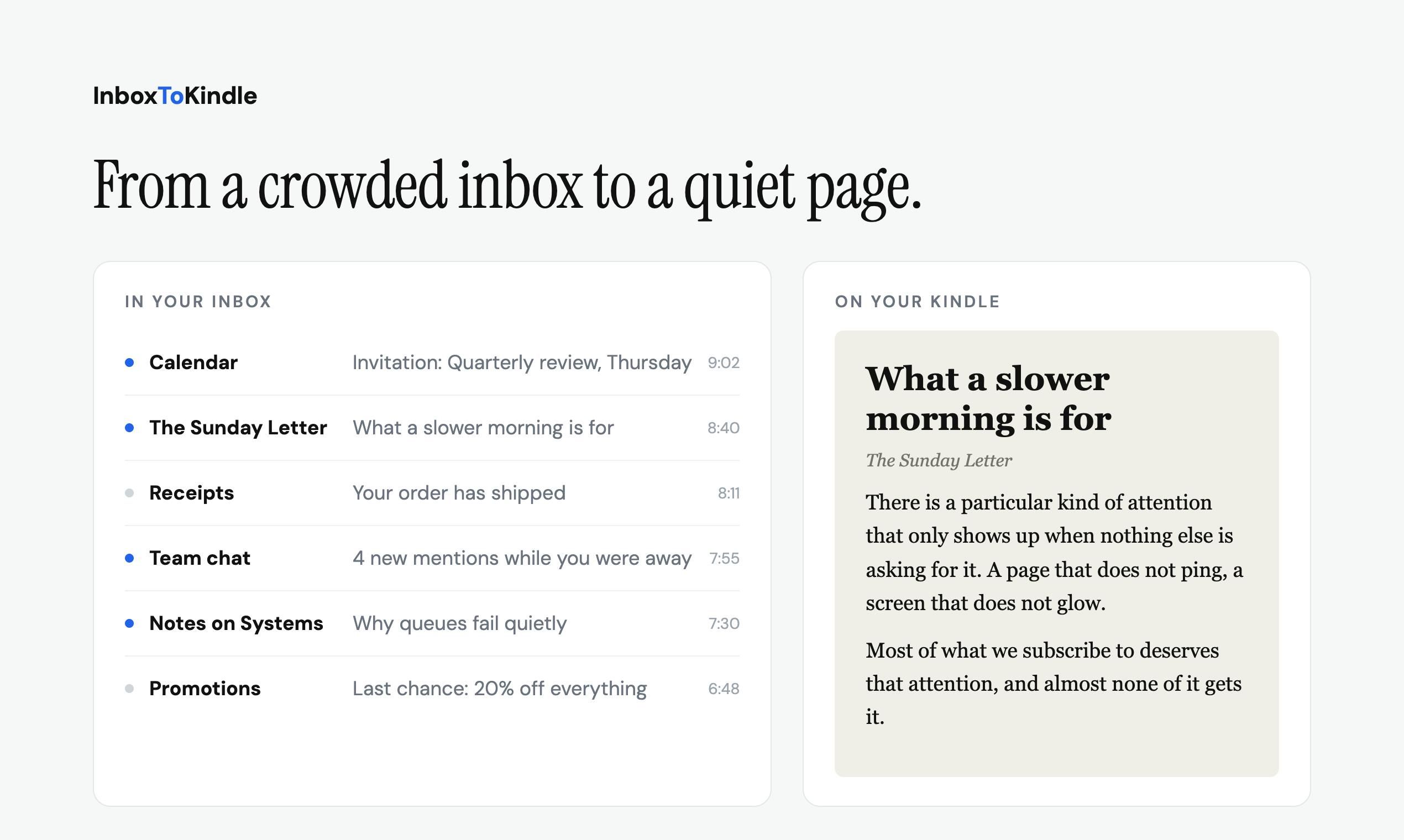 InboxToKindle screenshot 3
