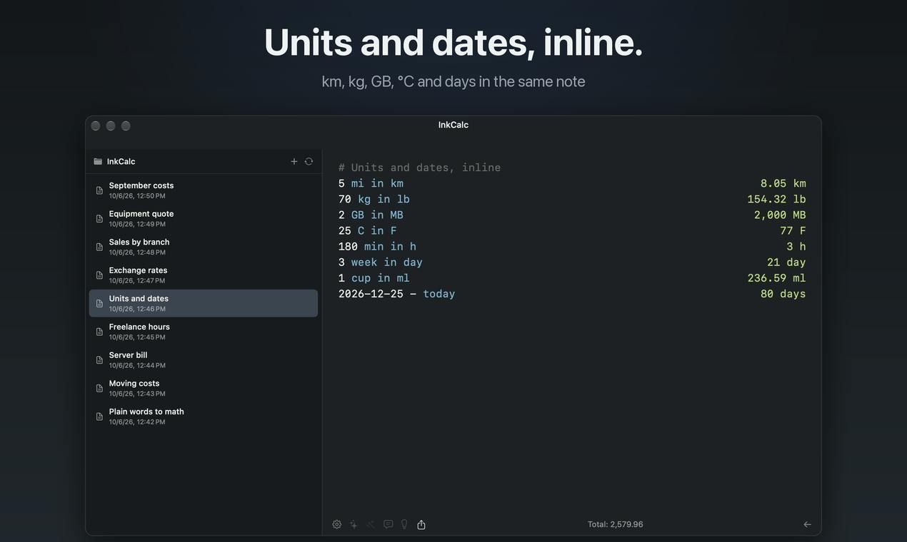 InkCalc screenshot 4