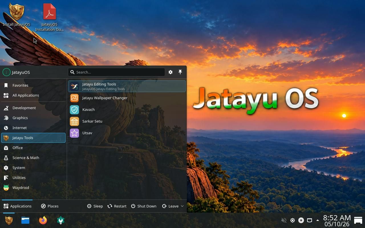 JatayuOS screenshot 2