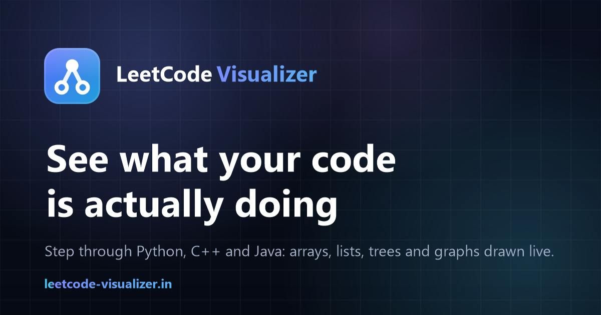 LeetCode Visualizer screenshot 1