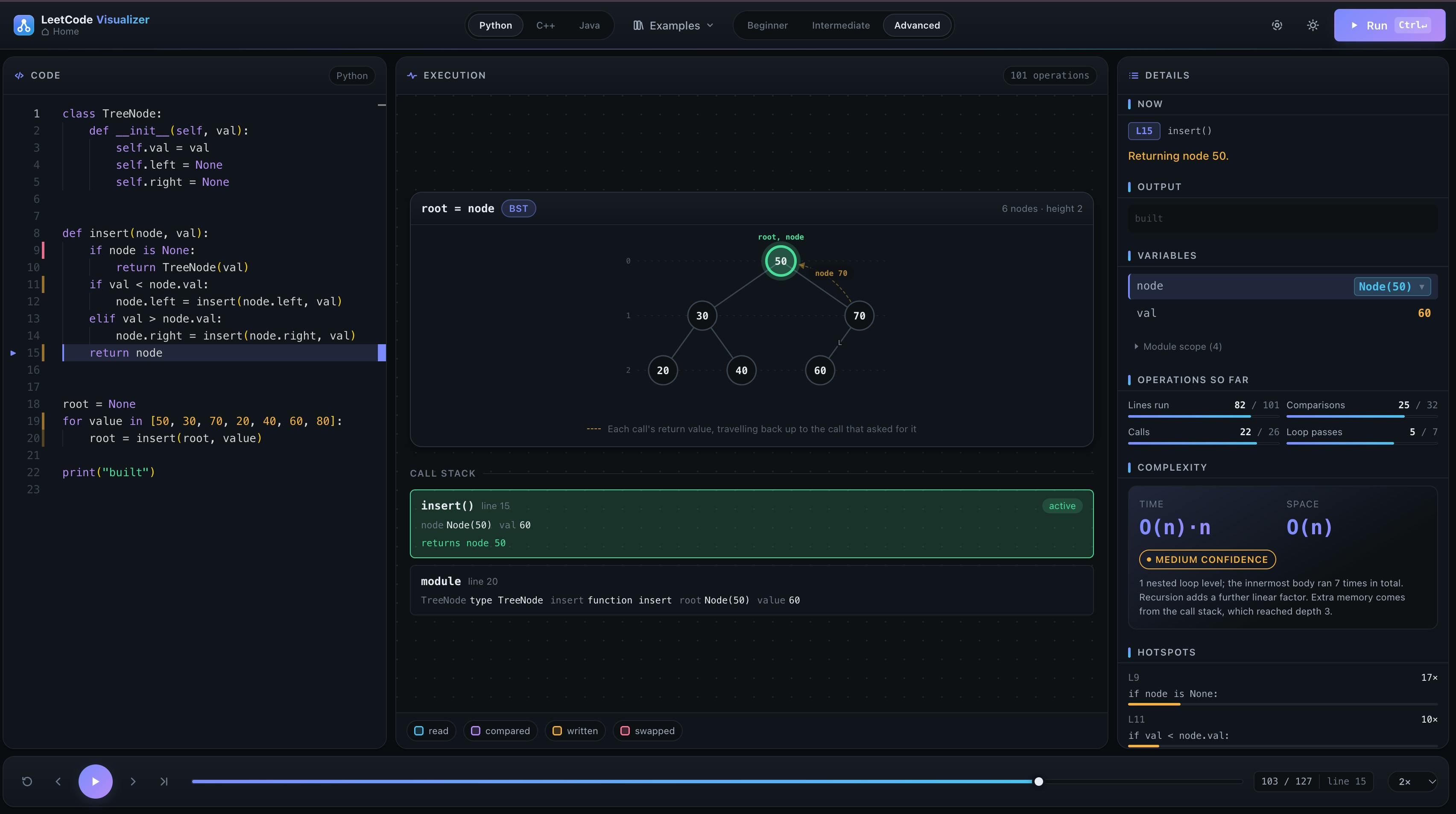 LeetCode Visualizer screenshot 2