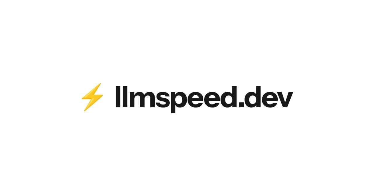 LLMSpeed screenshot 1