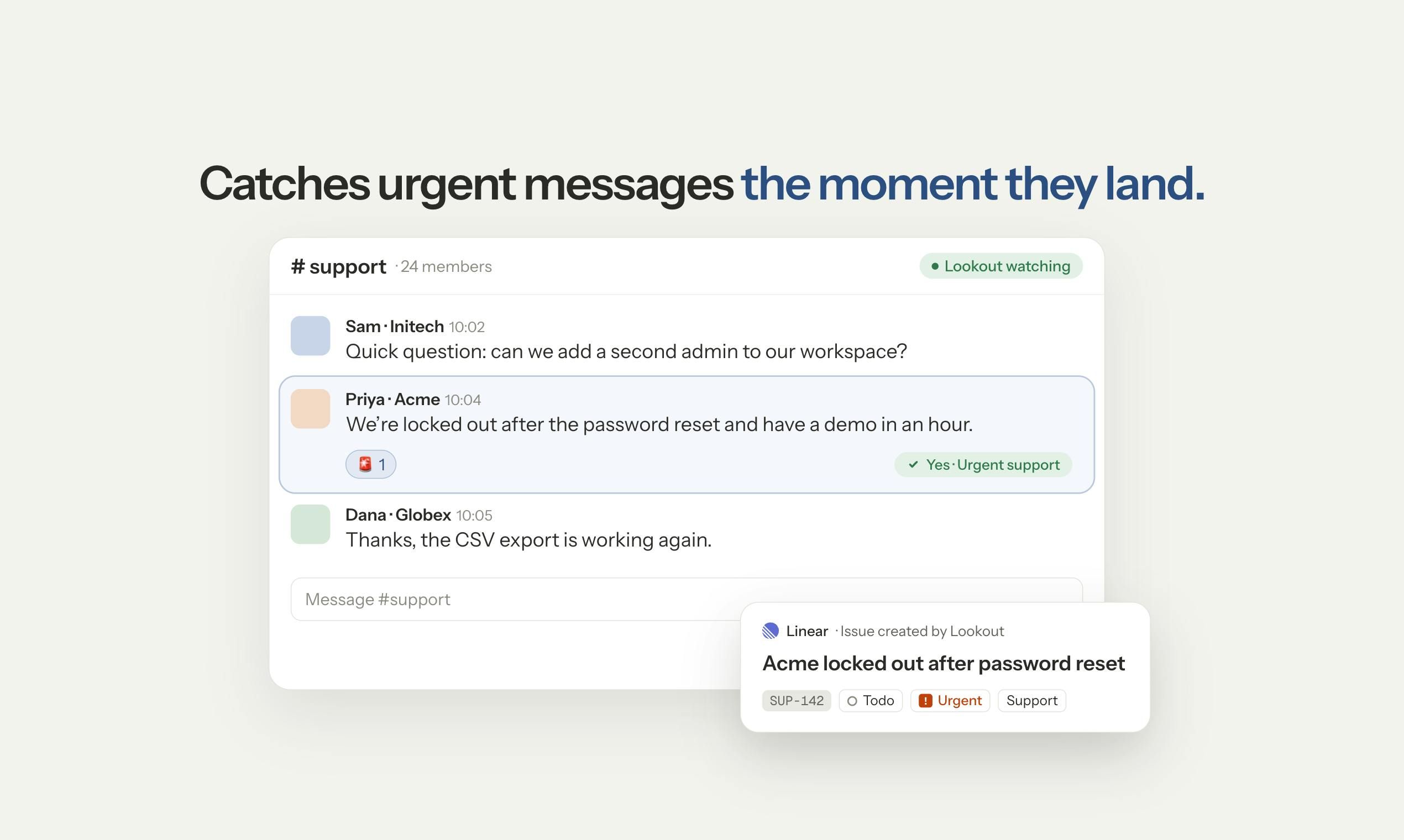Lookout (for Slack) screenshot 3