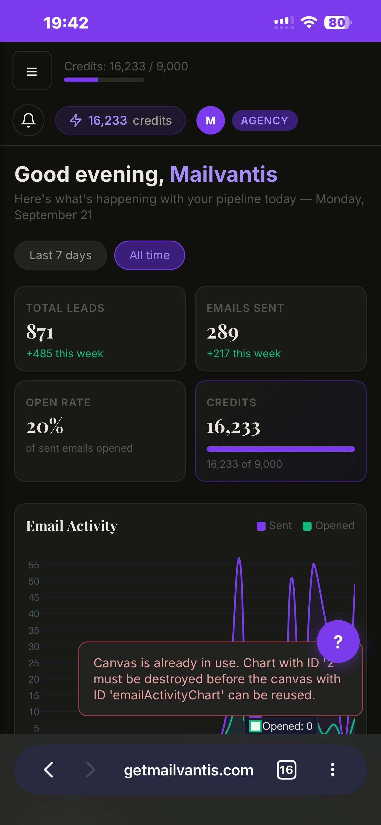 Mailvantis screenshot 1