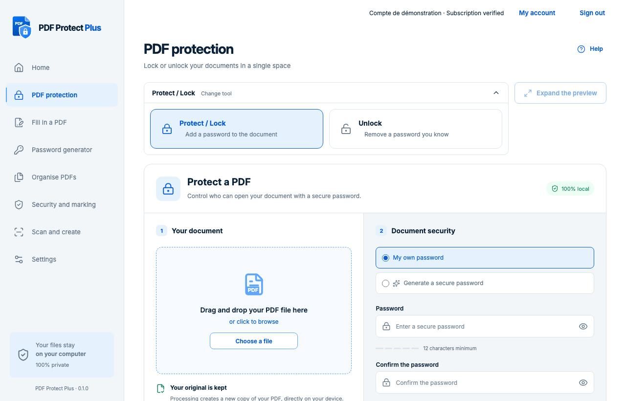 PDF Protect Plus screenshot 2