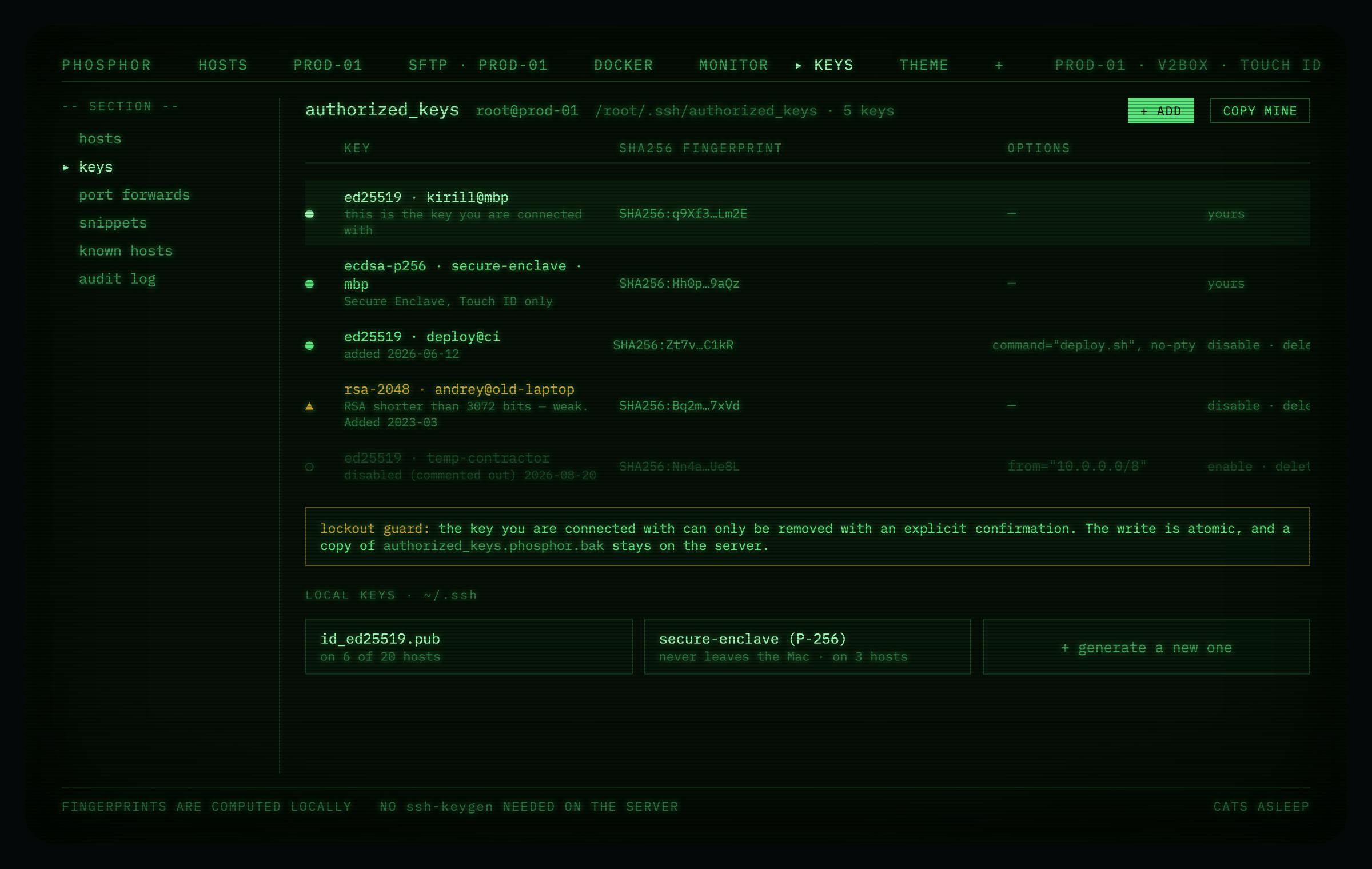 Phosphor screenshot 1