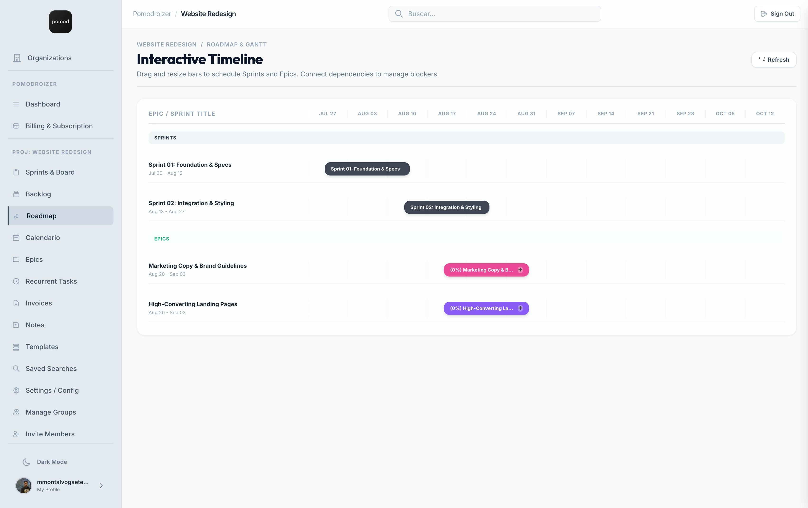 pomod screenshot 3