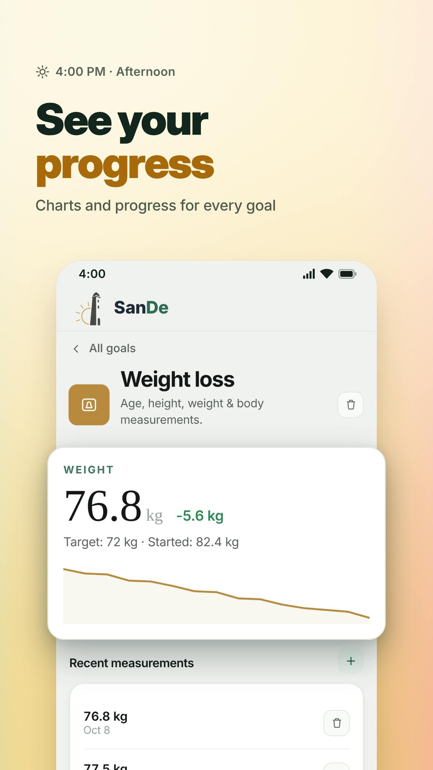 SanDe: Habit & Goal Tracker screenshot 5