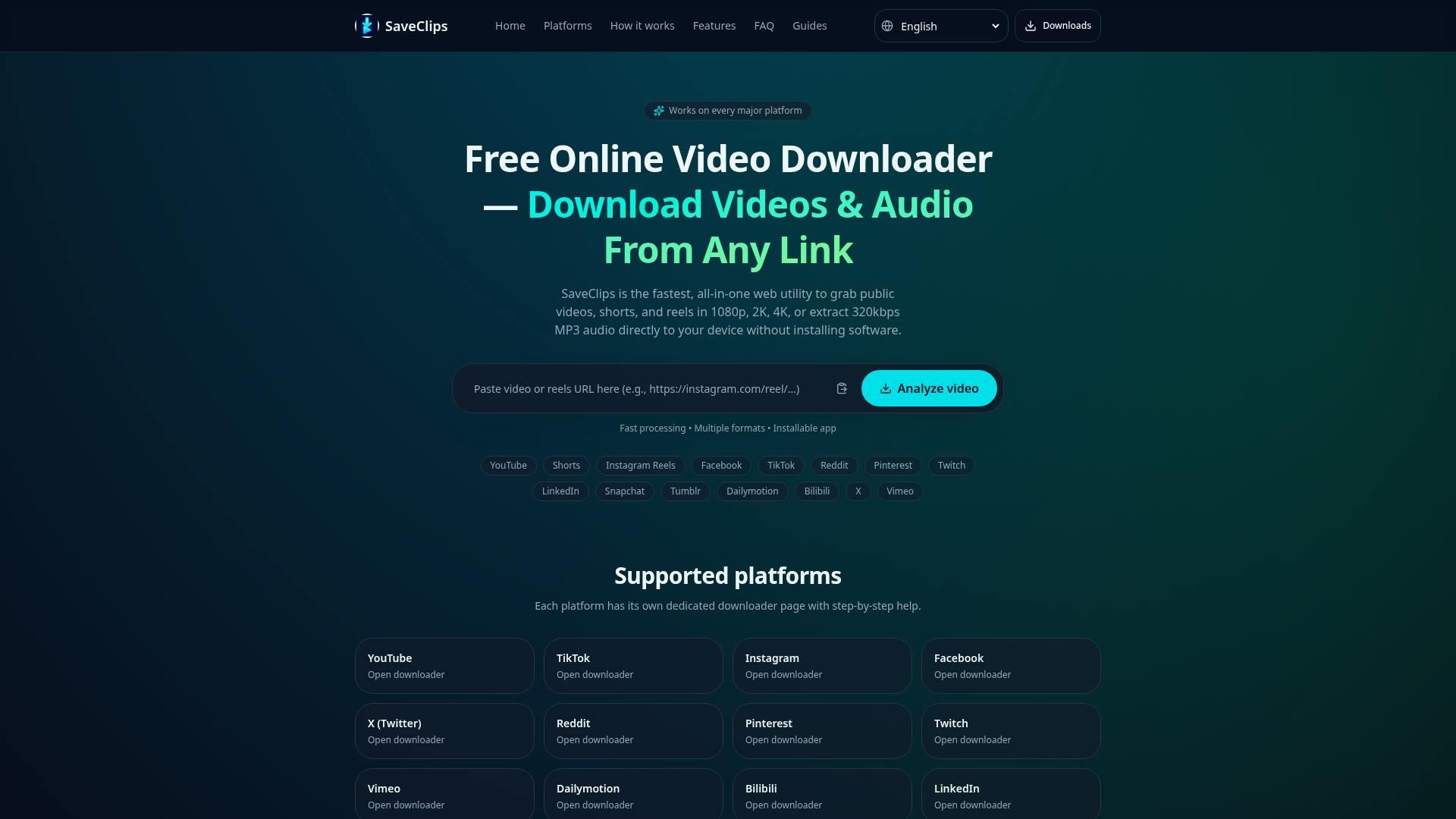 SaveClips screenshot 1