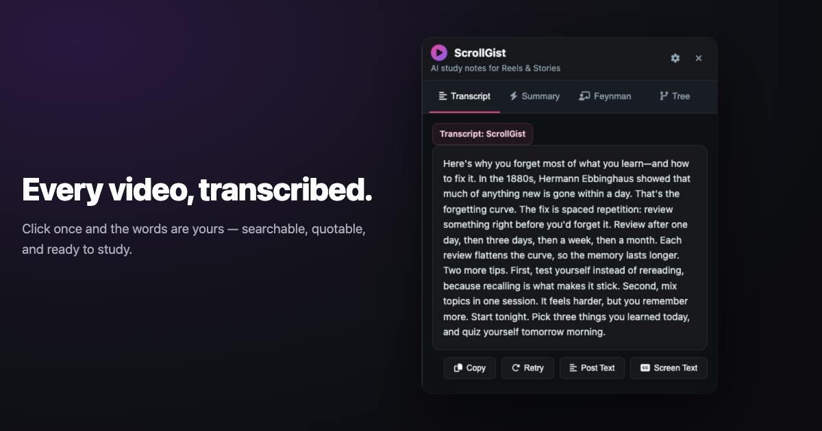 ScrollGist screenshot 1