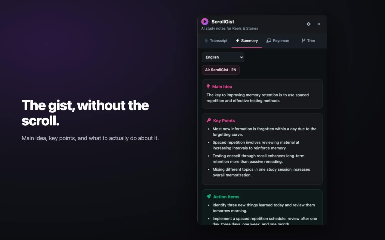 ScrollGist screenshot 2