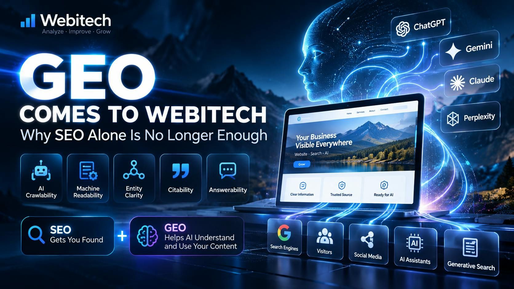 SEO + GEO WEBSITE INTELLIGENCE screenshot 1