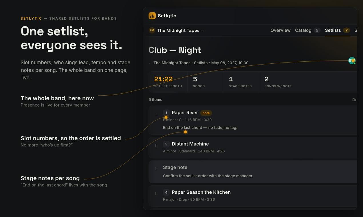 Setlytic screenshot 1