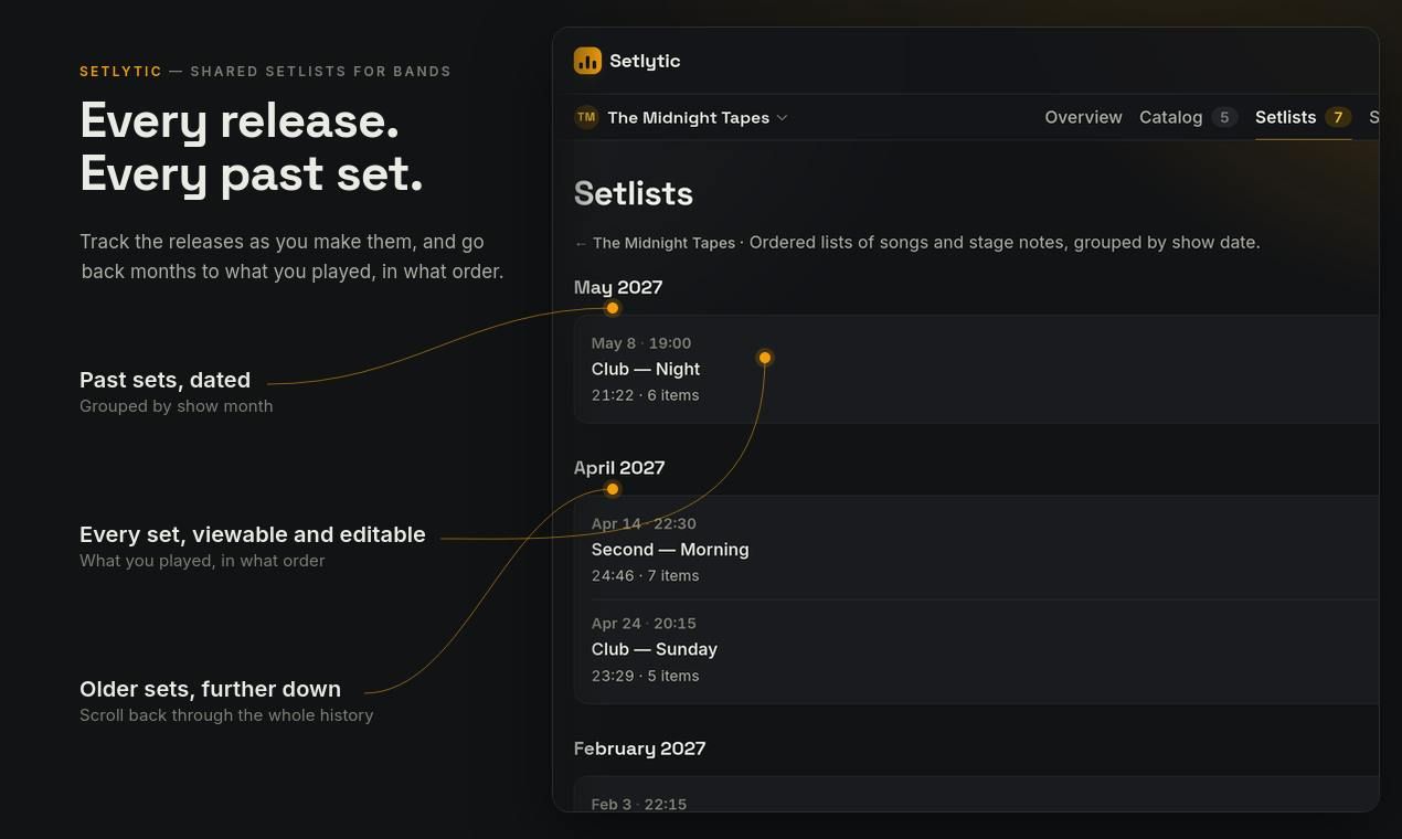 Setlytic screenshot 3