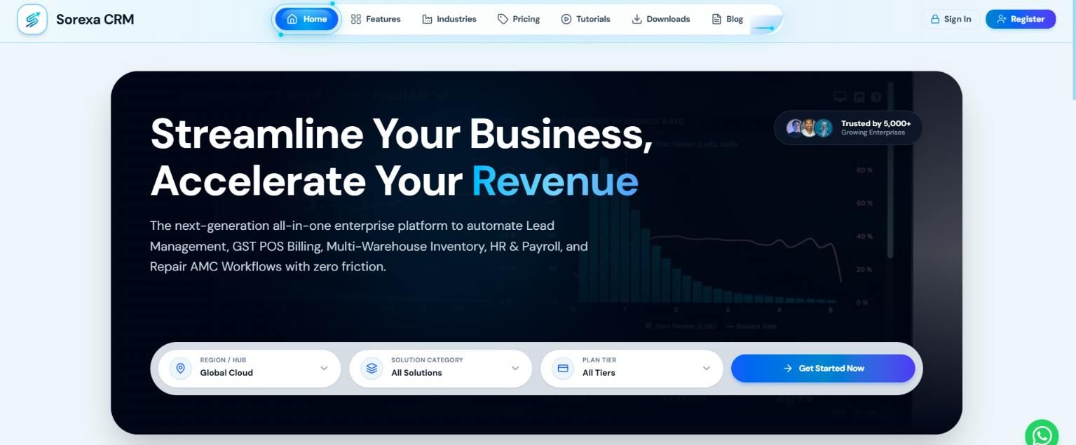 Sorexa CRM screenshot 1