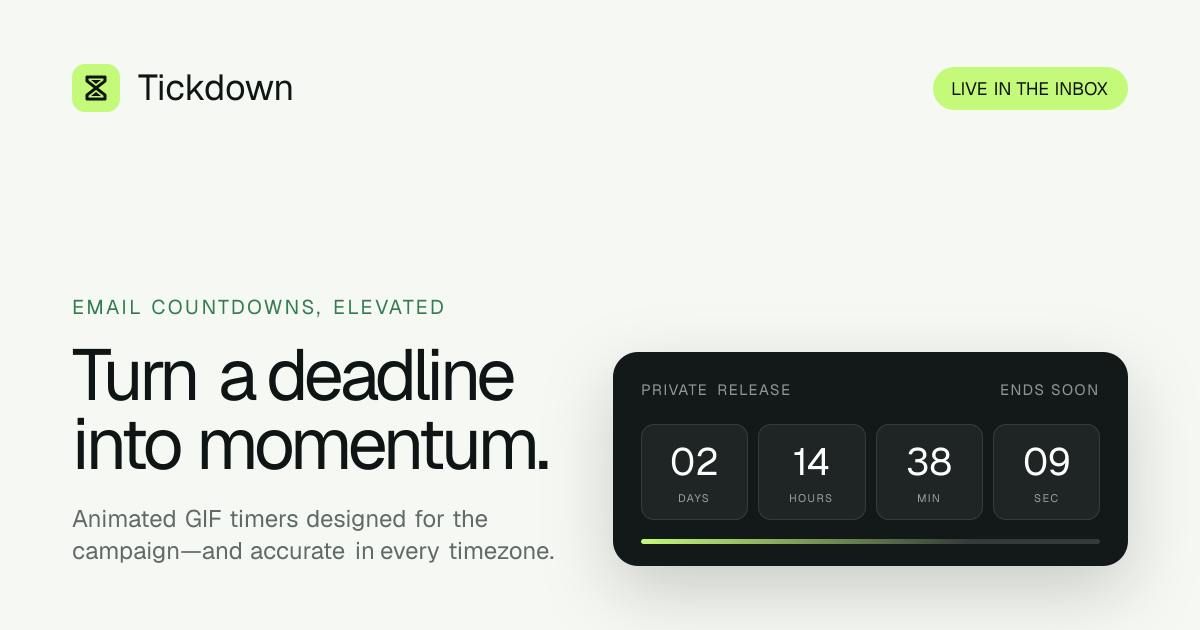 Tickdown screenshot 1