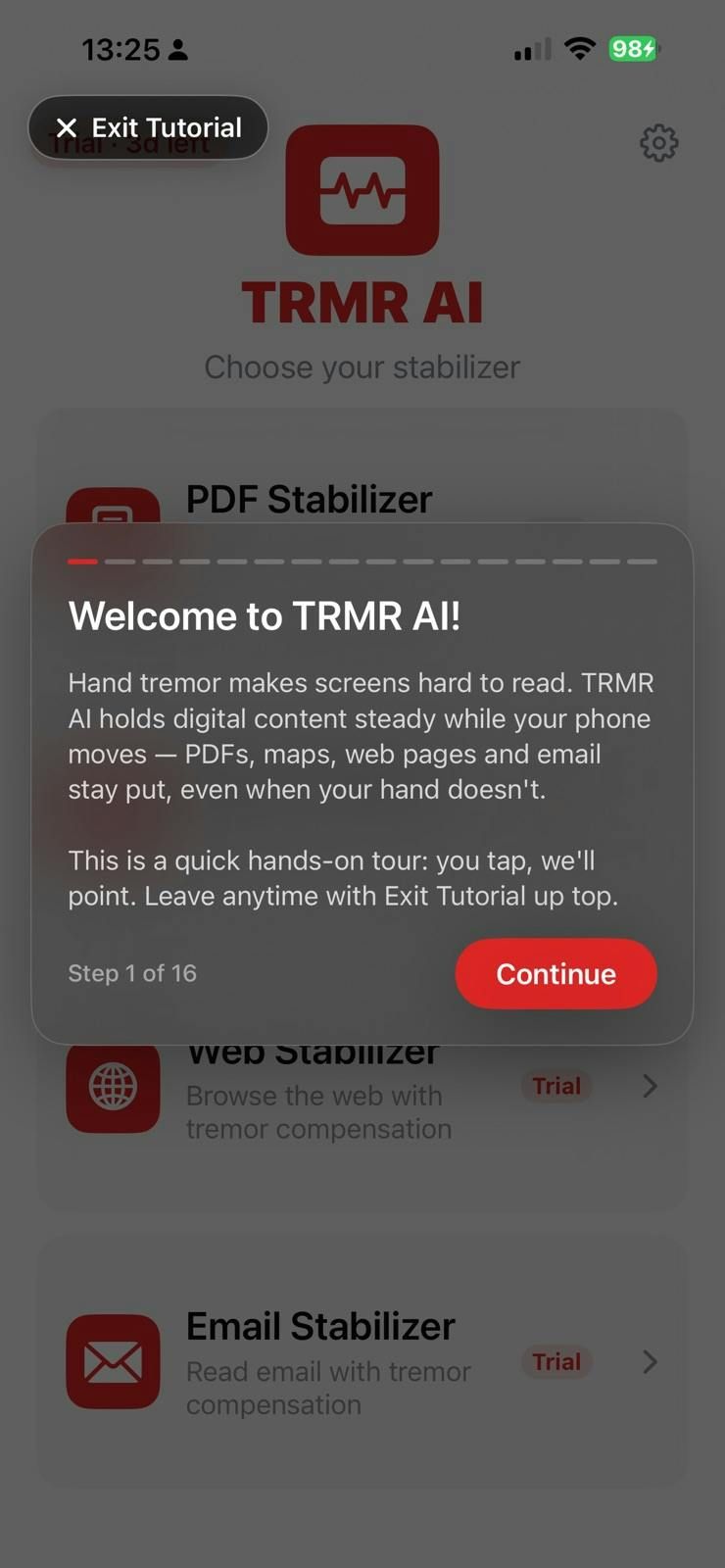 TRMR AI screenshot 2